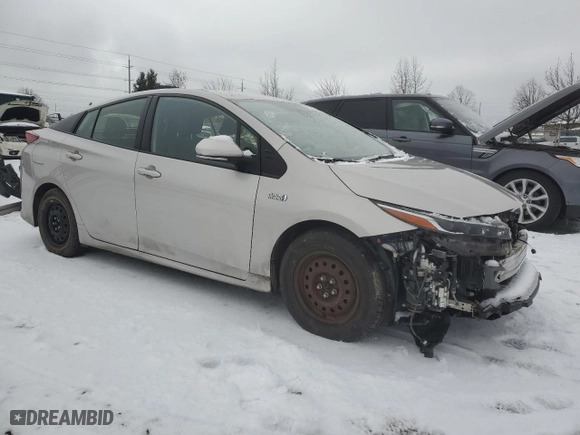 2021 Toyota Prius Prime LE with VIN JTDKAMFP2M3175386, listed as a Copart auction lot 45043115 with 339,692 mi miles and Salvage Title. Bid and sale history available at carsss.com. Image 4.