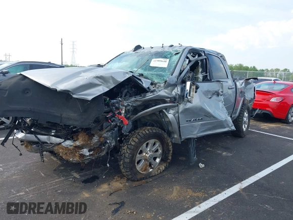 2021 Ram 2500 Laramie with VIN 3C6UR5FL5MG516837, listed as a IAAI auction lot 41989648 with Not provided miles and . Bid and sale history available at DreamBid. Image 2.