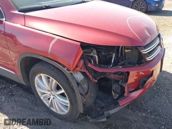 2016 Volkswagen Tiguan S with VIN WVGBV7AX4GW021564, listed as a IAAI auction lot 41995637 with 96,167 mi miles and . Bid and sale history available at DreamBid. Image 6.