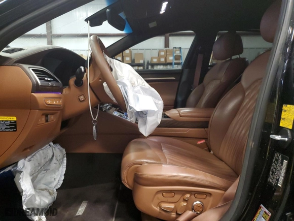 2020 Genesis G90 3.3T Premium with VIN KMTF34PA8LU081156, listed as a Copart auction lot 44808875 with 53,629 mi miles and Salvage Title. Bid and sale history available at carsss.com. Image 7.
