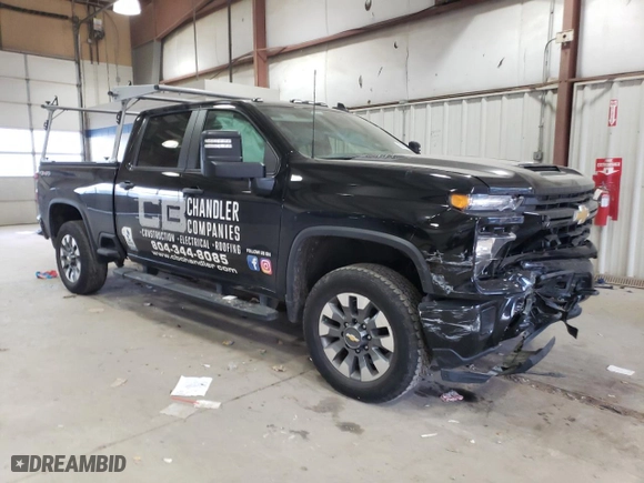 2024 Chevrolet Silverado 2500HD Custom with VIN 1GC4YME77RF114028, listed as a Copart auction lot 85959514 with 39,507 mi miles and Salvage Title. Bid and sale history available at carsss.com. Image 4.