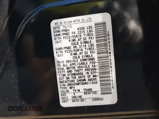 2013 Nissan Rogue S with VIN JN8AS5MT8DW011836, listed as a IAAI auction lot 41773856 with 181,382 mi miles and . Bid and sale history available at DreamBid. Image 9.