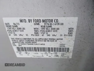 2014 Ford Explorer with VIN 1FM5K7B89EGA11455, listed as a IAAI auction lot 42577120 with 211,930 mi miles and . Bid and sale history available at DreamBid. Image 9.