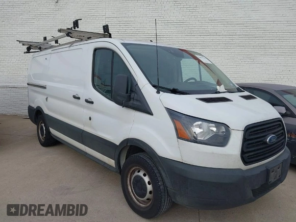 2019 Ford Transit with VIN 1FTYE1YM1KKA96827, listed as a IAAI auction lot 41851228 with 173,048 mi miles. Bid and sale history available at carsss.com. Image 1.