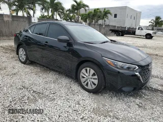 2024 Nissan Sentra S with VIN 3N1AB8BV9RY205649, listed as a Copart auction lot 46644935 with 4,200 mi miles and Salvage Title. Bid and sale history available at carsss.com. Image 4.