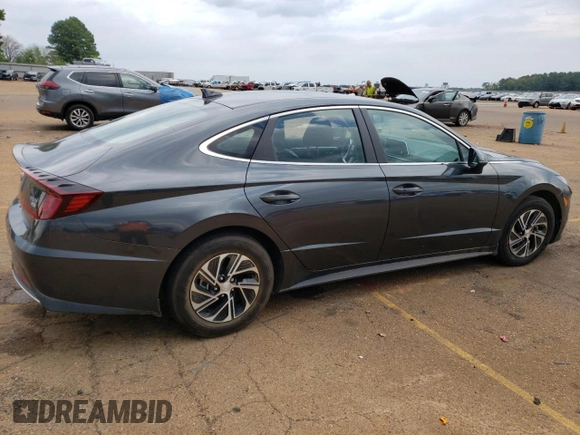 2023 Hyundai Sonata Hybrid Blue with VIN KMHL24JJ3PA063700, listed as a Copart auction lot 67768363 with 13,897 mi miles. Bid and sale history available at carsss.com. Image 3.