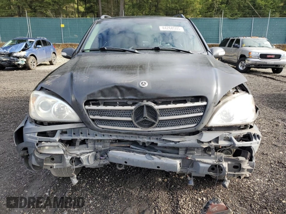 2003 Mercedes-Benz M-Class 3.7L with VIN 4JGAB57E93A438457, listed as a Copart auction lot 44268505 with 0 mi miles and Salvage Title. Bid and sale history available at carsss.com. Image 5.