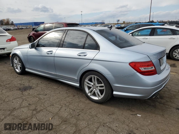 2013 Mercedes-Benz C-Class C 250 Sport with VIN WDDGF4HB4DR255090, listed as a Copart auction lot 77654744 with 154,192 mi miles and Salvage Title. Bid and sale history available at carsss.com. Image 2.
