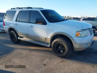 2006 Ford Expedition Eddie Bauer z VIN 1FMFU18586LA33979, wystawiony jako IAAI lot #41612898 z przebiegiem 250 956 mil mil oraz . Historia ofert i sprzedaży dostępna na DreamBid. Obrazek 1.