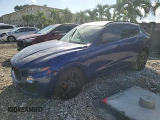 2019 Maserati Levante with VIN ZN661XUA3KX328007, listed as a Copart auction lot 76985074 with 81,776 mi miles and Salvage Title. Bid and sale history available at carsss.com. Image 1.