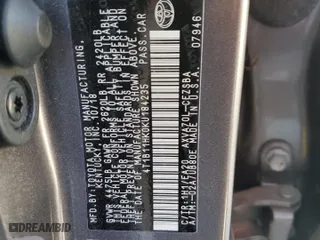 2019 Toyota Camry LE with VIN 4T1B11HK0KU184235, listed as a Copart auction lot 85879974 with 39,799 mi miles and Non Repairable. Bid and sale history available at carsss.com. Image 13.