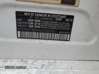 2010 Mercedes-Benz S 550 with VIN WDDNG7BB6AA332065, listed as a Copart auction lot 55071685 with 209,325 mi miles and Salvage Title. Bid and sale history available at DreamBid. Image 12.