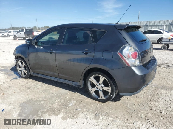 2009 Pontiac Vibe GT with VIN 5Y2SR670X9Z402656, listed as a Copart auction lot 86394554 with 118,124 mi miles and Salvage Title. Bid and sale history available at carsss.com. Image 2.