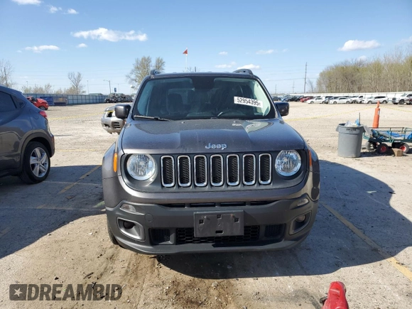 2017 Jeep Renegade Latitude z VIN ZACCJABB5HPF18349, wystawiony jako Copart lot #52954395 z przebiegiem 82 270 mil mil oraz Szkoda całkowita • Salvage title. Historia ofert i sprzedaży dostępna na DreamBid. Obrazek 5.