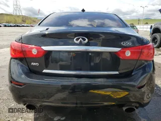 2014 Infiniti Q50 Sport with VIN JN1BV7AR2EM700296, listed as a Copart auction lot 55527025 with 142,878 mi miles and Salvage title. Bid and sale history available at DreamBid. Image 6.