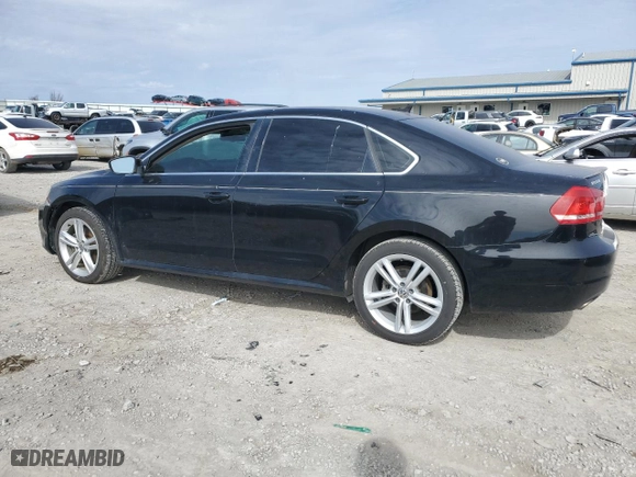 2014 Volkswagen Passat TDI SE w/Sunroof with VIN 1VWBN7A33EC033475, listed as a Copart auction lot 47461305 with 188,885 mi miles and Salvage Title. Bid and sale history available at carsss.com. Image 2.