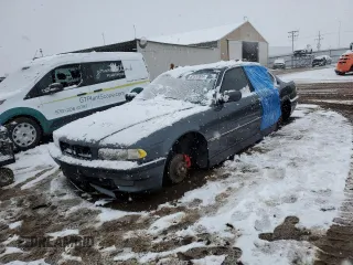 2001 BMW 7 Series 740iA with VIN WBAGG83481DN84968, listed as a Copart auction lot 82552834 with 0 mi miles and Non Repairable. Bid and sale history available at carsss.com. Image 1.