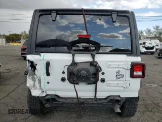 2022 Jeep Wrangler Unlimited Willys with VIN 1C4HJXDN3NW263019, listed as a Copart auction lot 80933014 with 16,231 mi miles and Salvage Title. Bid and sale history available at DreamBid. Image 6.