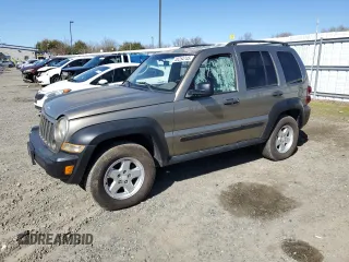 2005 Jeep Liberty Sport with VIN 1J4GK48K55W585730, listed as a Copart auction lot 48254745 with 173,010 mi miles and Clean Title. Bid and sale history available at carsss.com. Image 1.