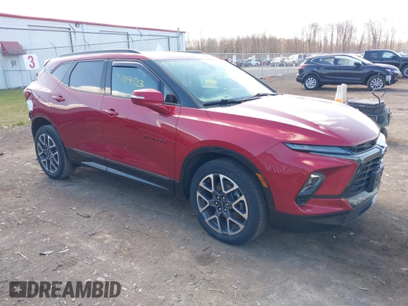 2023 Chevrolet Blazer RS with VIN 3GNKBKRS9PS168281, listed as a IAAI auction lot 41904523 with 28,588 mi miles and . Bid and sale history available at DreamBid. Image 1.