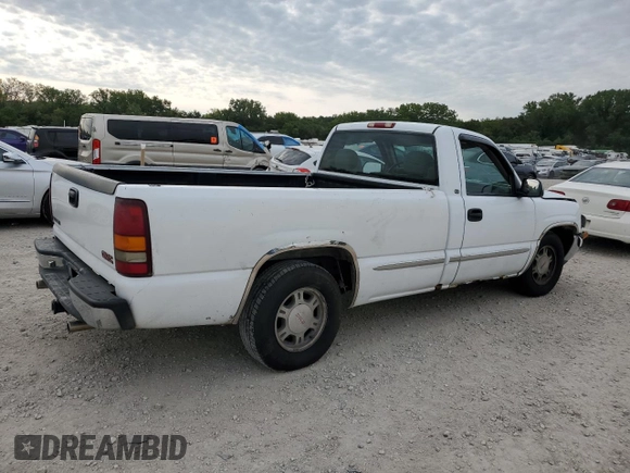 1999 GMC New Sierra 1500 SL with VIN 1GTEC14V3XE544949, listed as a Copart auction lot 68512264 with 0 mi miles and Salvage Title. Bid and sale history available at carsss.com. Image 3.