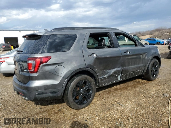 2019 Ford Explorer Sport with VIN 1FM5K8GT4KGB04107, listed as a Copart auction lot 51049395 with 88,800 mi miles and Salvage Title. Bid and sale history available at carsss.com. Image 3.