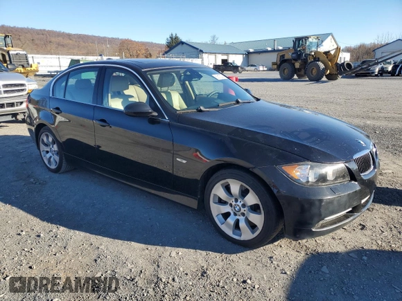2007 BMW 3 Series 335xi with VIN WBAVD53547A008585, listed as a Copart auction lot 80613074 with 197,368 mi miles and Clean Title. Bid and sale history available at carsss.com. Image 4.