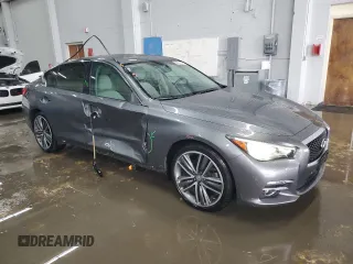 2017 Infiniti Q50 Signature Edition z VIN JN1EV7AR4HM834373, wystawiony jako Copart lot #56761575 z przebiegiem 44 333 mil mil oraz Szkoda całkowita • Salvage title. Historia ofert i sprzedaży dostępna na DreamBid. Obrazek 4.