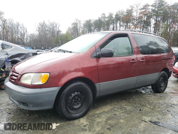 2002 Toyota Sienna CE with VIN 4T3ZF19C52U431330, listed as a Copart auction lot 84068574 with 150,758 mi miles and Salvage Title. Bid and sale history available at carsss.com. Image 1.