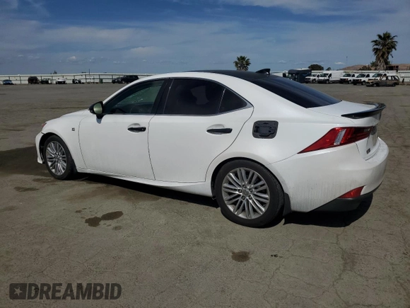 2015 Lexus IS 250 with VIN JTHCF1D26F5022849, listed as a Copart auction lot 57132835 with 130,162 mi miles and Salvage title. Bid and sale history available at DreamBid. Image 2.