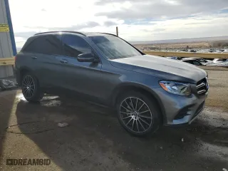 2018 Mercedes-Benz GLC with VIN WDC0G4JB1JV016757, listed as a Copart auction lot 43583665 with 0 mi miles and Salvage Title. Bid and sale history available at carsss.com. Image 4.