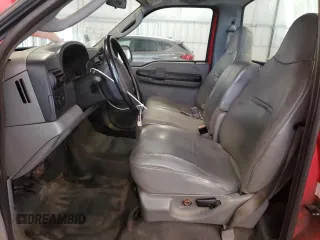 2005 Ford F-250 XL with VIN 1FTNF20565EA93144, listed as a Copart auction lot 62291085 with 131,720 mi miles and Salvage title. Bid and sale history available at DreamBid. Image 7.