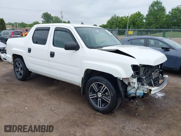 2014 Honda Ridgeline Sport z VIN 5FPYK1F70EB009711, wystawiony jako IAAI lot #42343485 z przebiegiem 154 317 mil mil oraz . Historia ofert i sprzedaży dostępna na DreamBid. Obrazek 1.