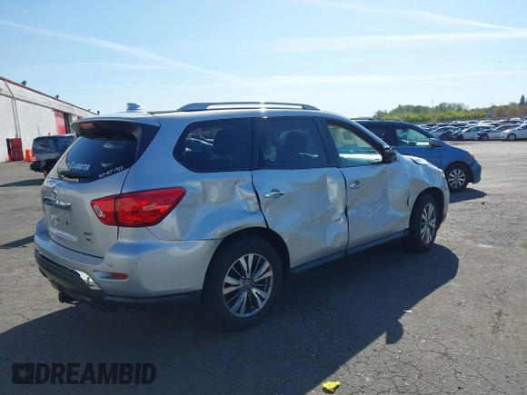 2019 Nissan Pathfinder SL with VIN 5N1DR2MM8KC629938, listed as a IAAI auction lot 42020133 with 78,631 mi miles and . Bid and sale history available at DreamBid. Image 4.