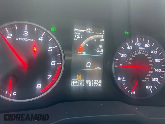 2022 Subaru WRX GT with VIN JF1VBAU60N8028755, listed as a Copart auction lot 50240085 with 15,177 mi miles and Clean title. Bid and sale history available at DreamBid. Image 8.