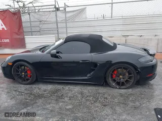 2021 Porsche 718 Boxster GTS 4.0 with VIN WP0CD2A87MS232610, listed as a IAAI auction lot 41237419 with 17,555 mi miles. Bid and sale history available at carsss.com. Image 14.