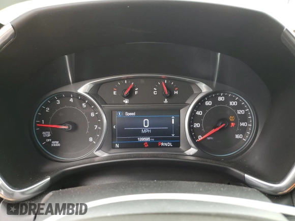2019 Chevrolet Equinox LT with VIN 2GNAXUEV6K6246743, listed as a Copart auction lot 54349115 with 129,595 mi miles and Salvage Title. Bid and sale history available at DreamBid. Image 9.