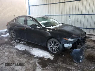 2019 Mazda 3 Premium with VIN 3MZBPAEM4KM105014, listed as a Copart auction lot 42347835 with 46,813 mi miles and Salvage Title. Bid and sale history available at DreamBid. Image 4.