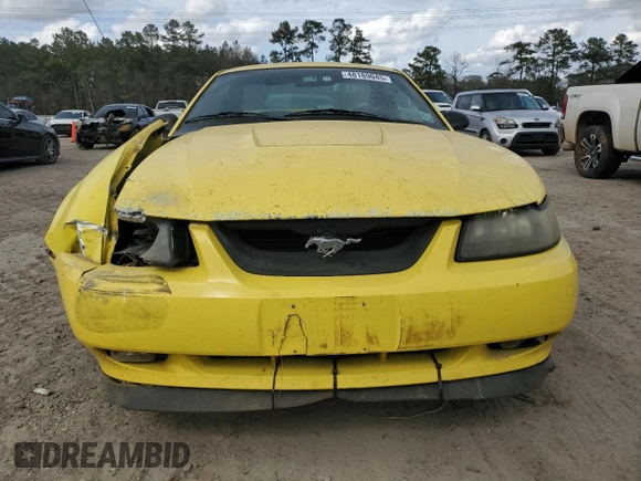2002 Ford Mustang Standard with VIN 1FAFP40442F128344, listed as a Copart auction lot 48189045 with 0 mi miles and Salvage Title. Bid and sale history available at carsss.com. Image 5.