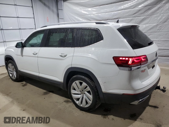 2021 Volkswagen Atlas SEL with VIN 1V2BR2CA0MC581890, listed as a Copart auction lot 49646715 with 78,549 mi miles and Salvage title. Bid and sale history available at DreamBid. Image 2.