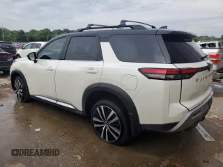2023 Nissan Pathfinder Platinum with VIN 5N1DR3DK0PC277403, listed as a Copart auction lot 59861525 with 22,966 mi miles and Non repairable. Bid and sale history available at DreamBid. Image 2.