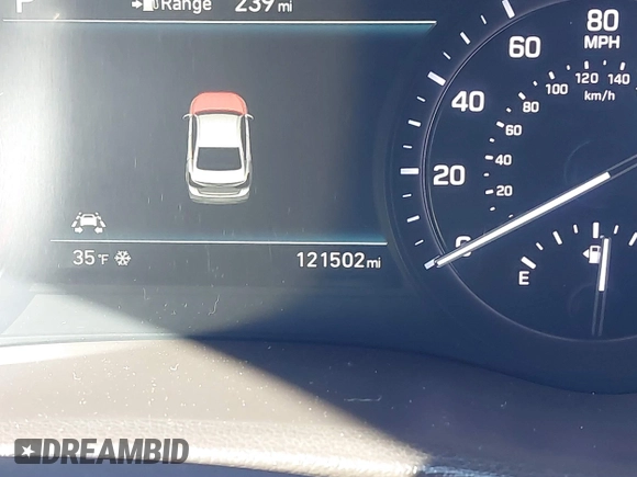 2018 Genesis G80 3.8L with VIN KMHGN4JE0JU265072, listed as a IAAI auction lot 41596549 with 121,502 mi miles. Bid and sale history available at carsss.com. Image 15.