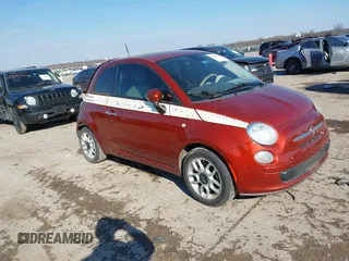 2014 FIAT 500 Pop with VIN 3C3CFFAR8ET169225, listed as a IAAI auction lot 41241741 with 126,860 mi miles. Bid and sale history available at carsss.com. Image 1.