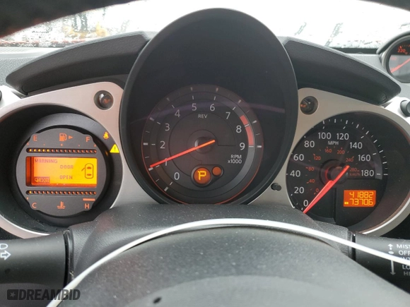 2013 Nissan 370Z with VIN JN1AZ4EH8DM381906, listed as a Copart auction lot 44783385 with 41882 miles and Salvage Title. Bid and sale history available at carsss.com. Image 9.