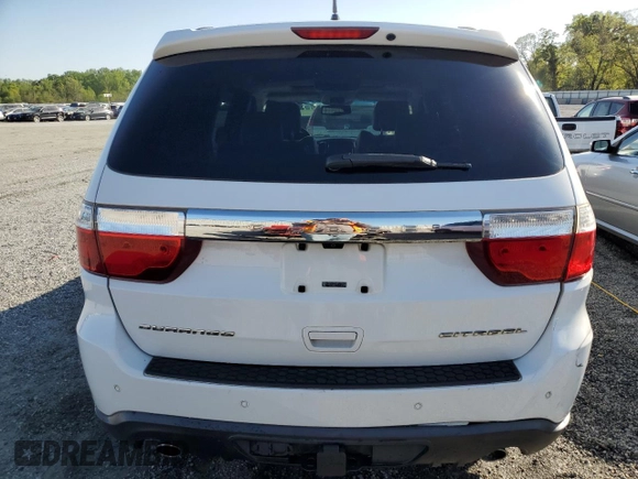 2013 Dodge Durango Citadel with VIN 1C4SDHET2DC668398, listed as a Copart auction lot 52073495 with 236,647 mi miles and Salvage Title. Bid and sale history available at carsss.com. Image 6.