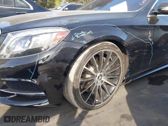 2015 Mercedes-Benz S-Class S 550 with VIN WDDUG8CB5FA133287, listed as a IAAI auction lot 41652775 with 55,788 mi miles. Bid and sale history available at carsss.com. Image 6.