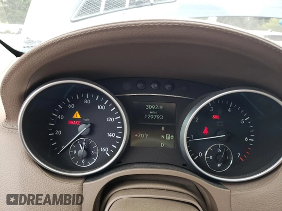 2007 Mercedes-Benz GL-Class with VIN 4JGBF71E97A212423, listed as a Copart auction lot 74560094 with 129,793 mi miles and Salvage Title. Bid and sale history available at carsss.com. Image 9.
