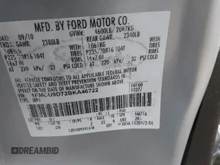 2011 Ford Escape XLT с VIN 1FMCU9D72BKA46722, выставлен на аукционе IAAI как лот 42289141 с пробегом 149 185 миль миль и . История ставок и продаж доступна на DreamBid. Изображение 9.