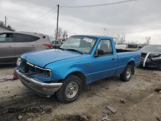 1995 Ford Ranger Splash with VIN 1FTCR10A0SUB77693, listed as a Copart auction lot 81871224 with 247,172 mi miles and Salvage Title. Bid and sale history available at carsss.com. Image 1.