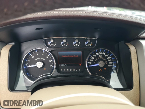2012 Ford F-150 XL with VIN 1FTFW1ETXCKD48799, listed as a Copart auction lot 53849915 with 134,220 mi miles and Salvage Title. Bid and sale history available at DreamBid. Image 9.